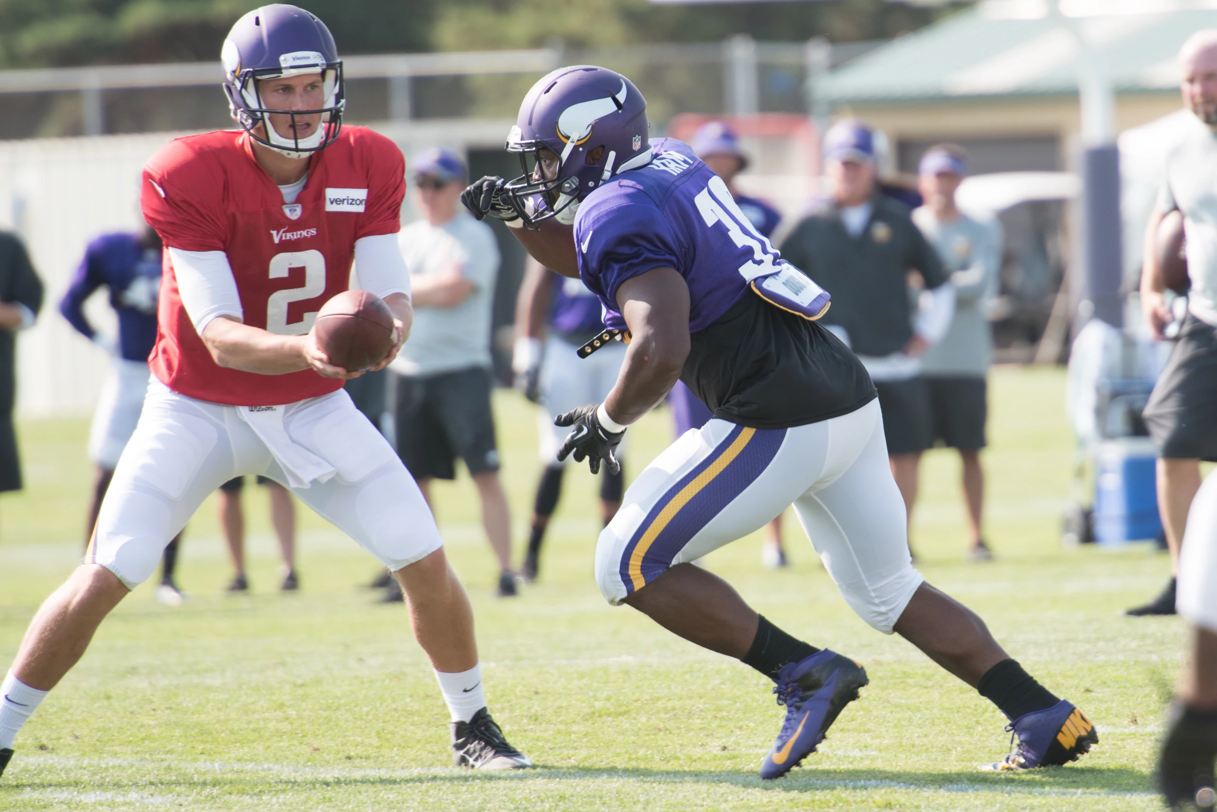 Former Duluth Denfeld Player C.J. Ham at Vikings Training Camp [PHOTOS]